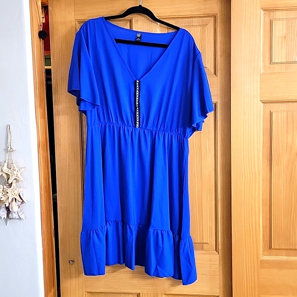 Electric blue dress NWOT